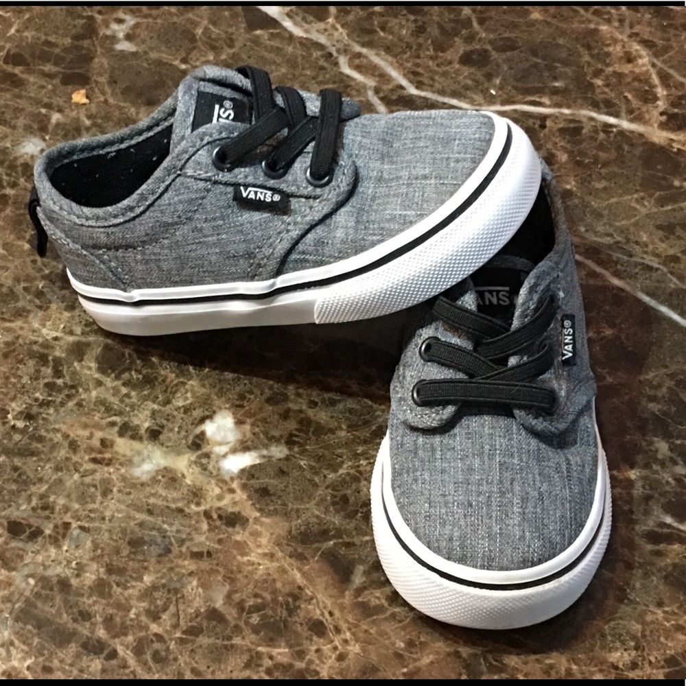 Toddler Grey Vans Lace Up Size 6